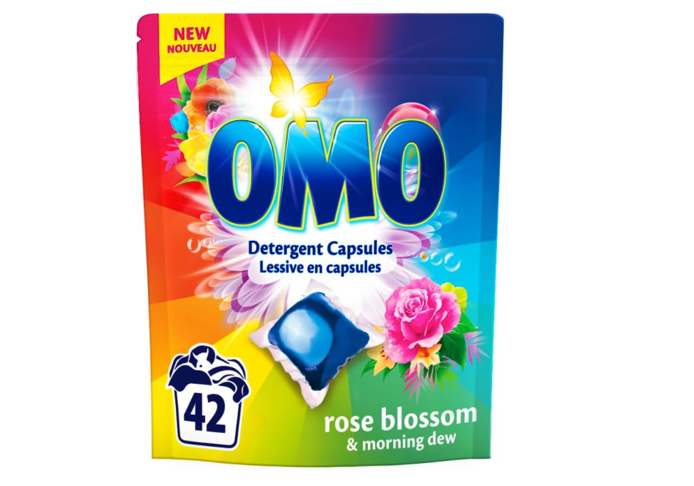 OMO Rose Blossom Tvättkapslar – 42 kapslar